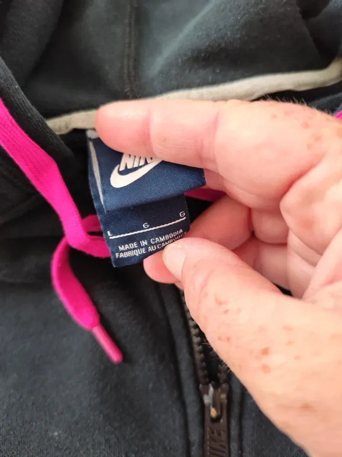Sweat Zippé à capuche Nike - photo numéro 3