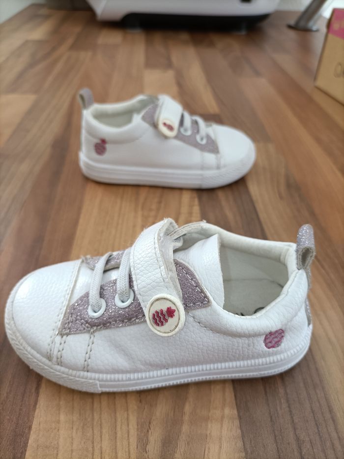 Basket blanche paillettes roses 21 frimousse - photo numéro 6