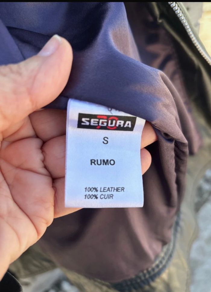 Veste en cuir style moto pour femme noir Segura en cuir taille s - photo numéro 4