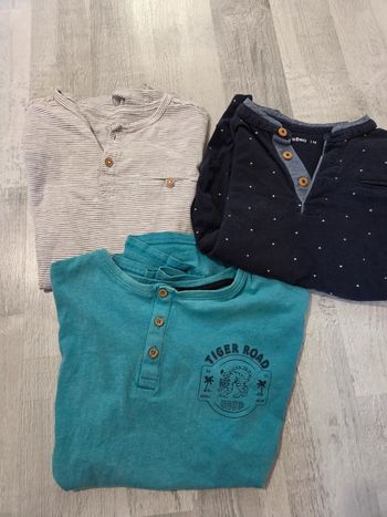 Lot de 3 tee shirt enfant 12 ans