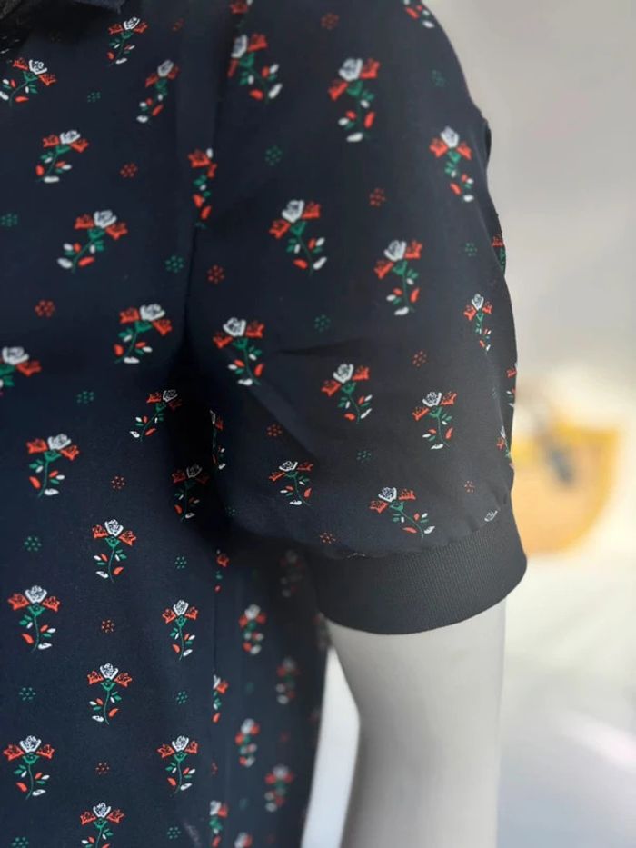 Polo à fleurs T36 - photo numéro 2