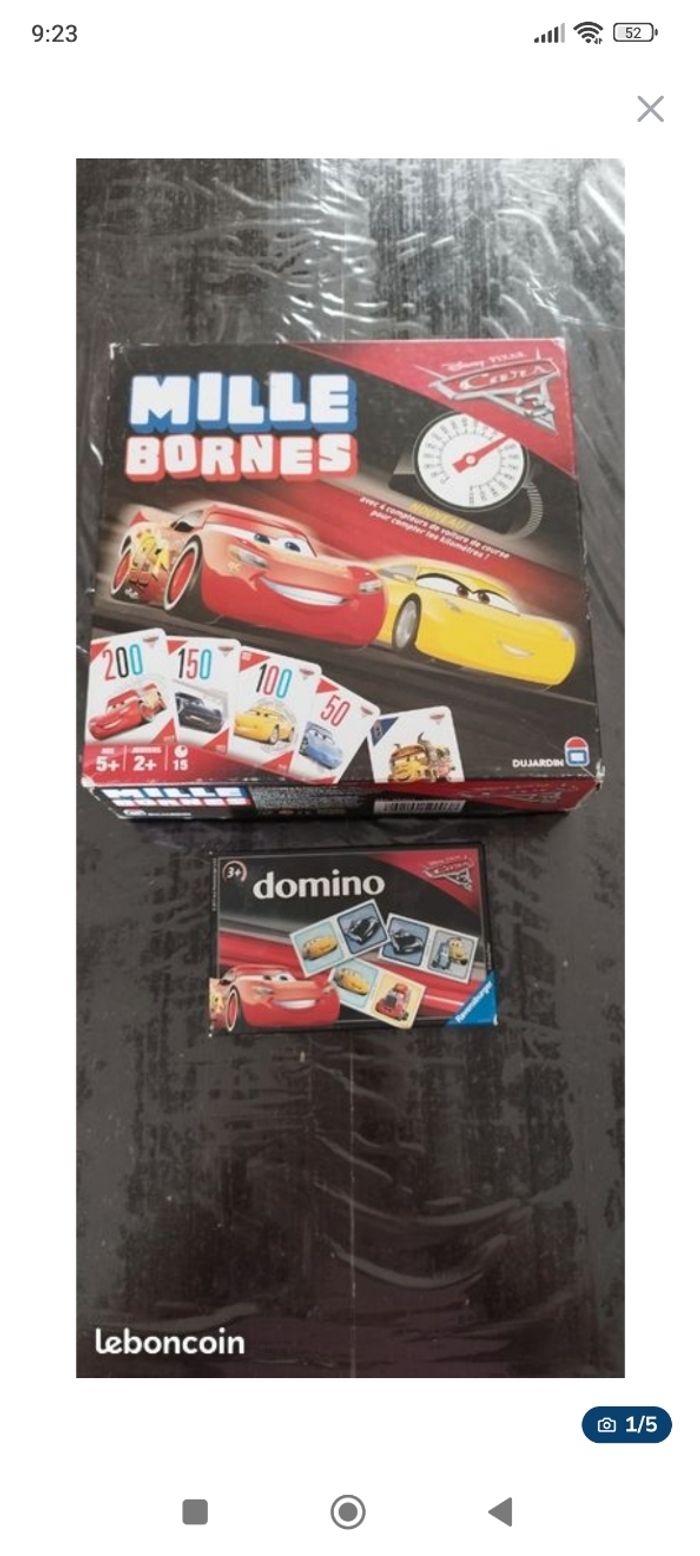 Jeux de société Cars