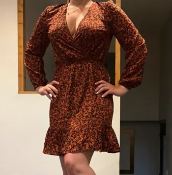 Robe H&m marron et noir