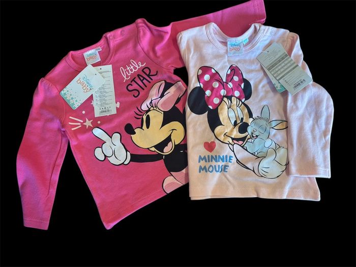 Lot de 2 t-shirt manche longue Minnie
