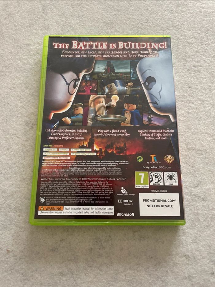 LEGO Harry Potter Années 5-7 Jeu XBOX 360 Version Promo - photo numéro 3