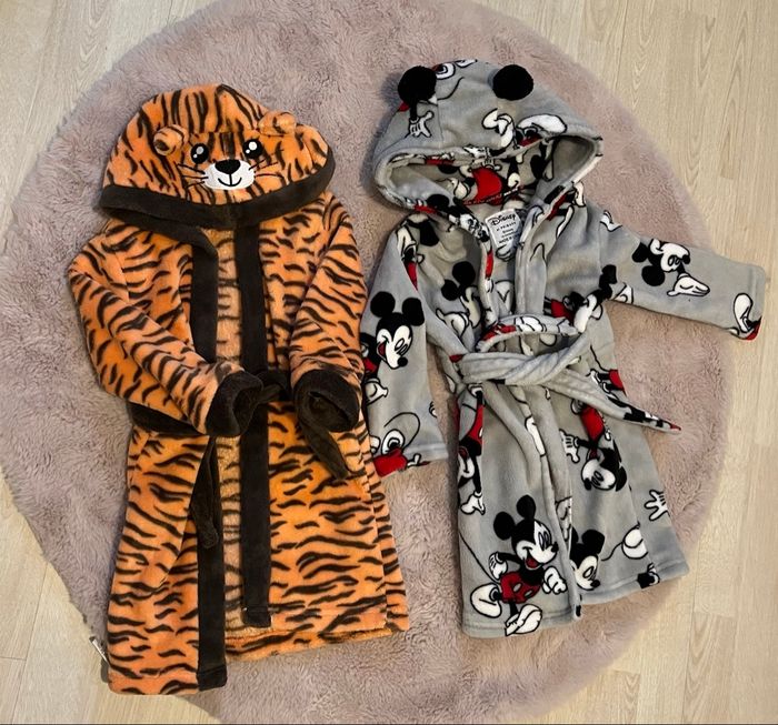 Lot de 2 peignoir polaire