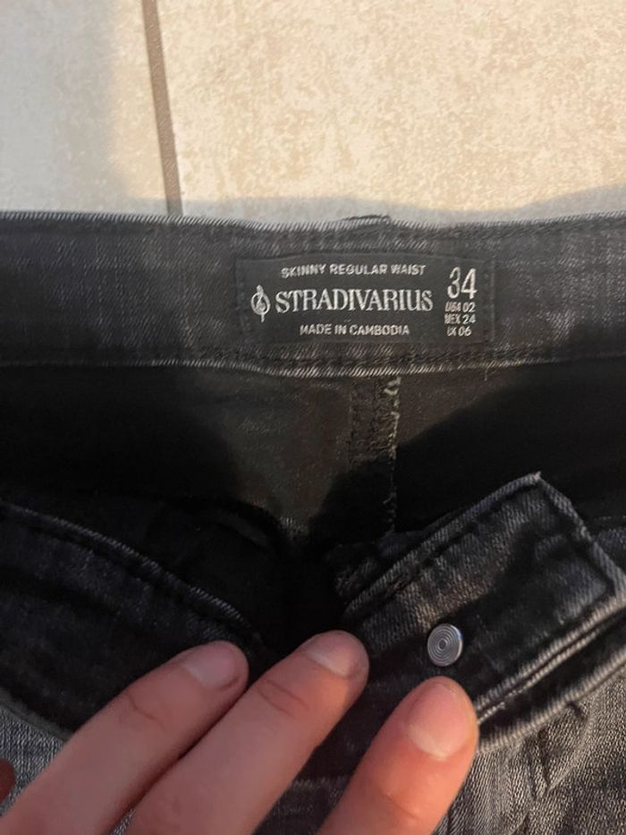 Jean skinny régular taille 34 stradivarius - photo numéro 2