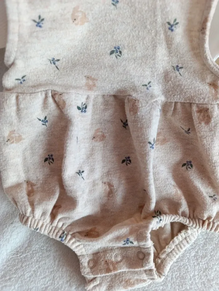 Ensemble tee-shirt manches longues et grenouillère Kiabi 3 mois - photo numéro 2