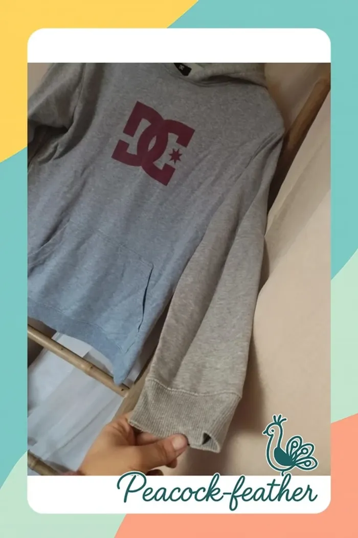 Sweat gris DC 14ans /S - photo numéro 5