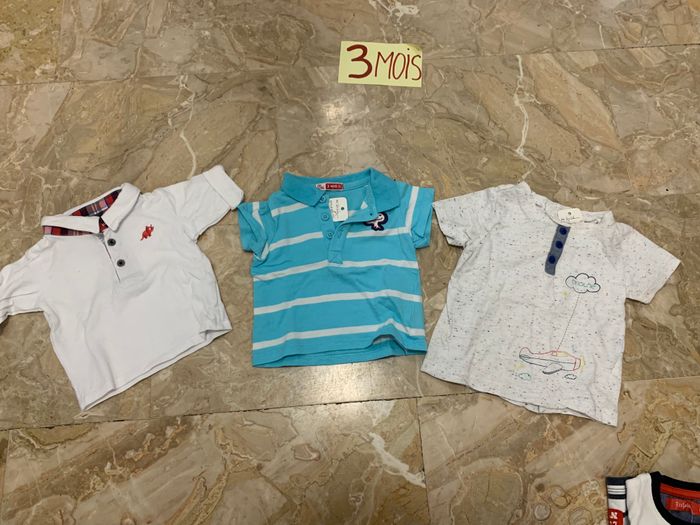 2 polos et 1 t shirt