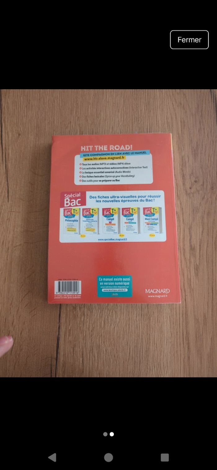 Livre hit the road anglais terminale magnard - photo numéro 2