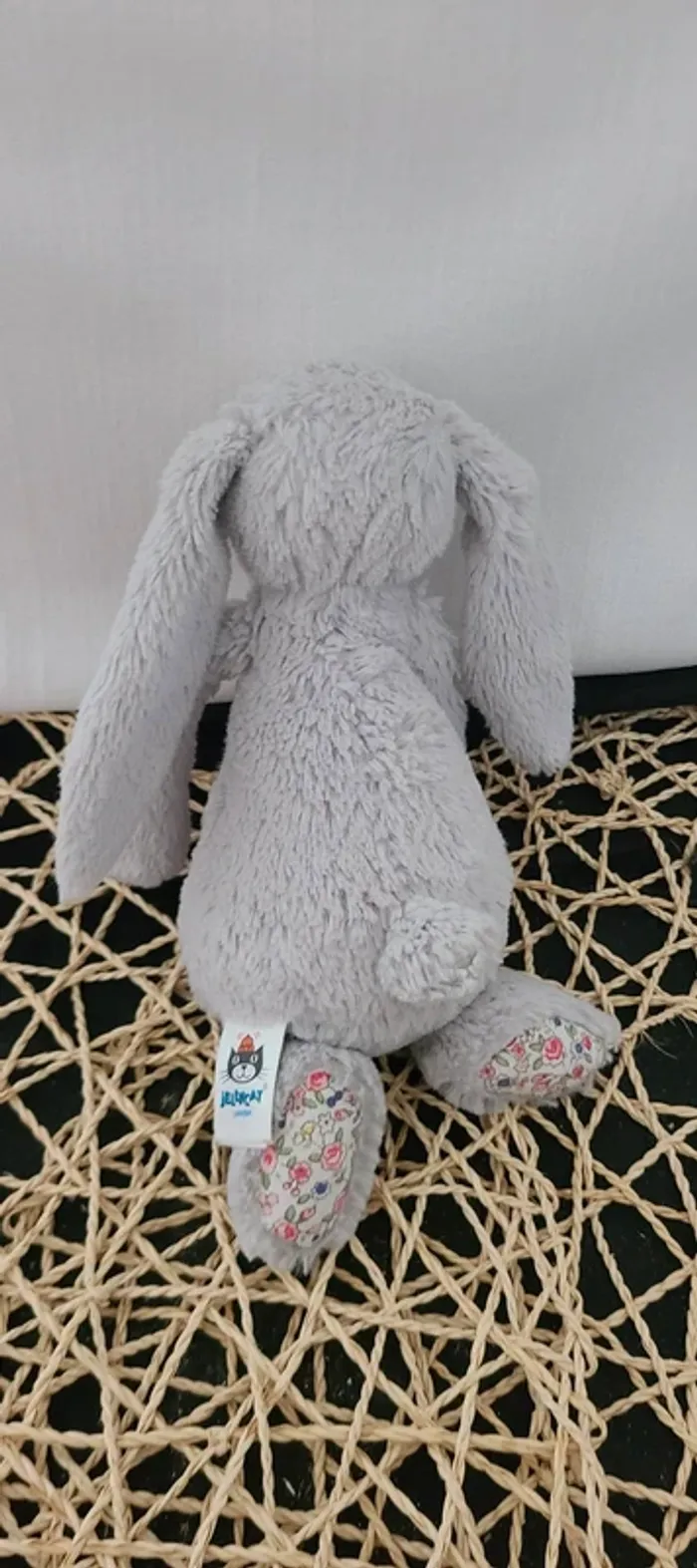 Jellycat Lapin gris Blossom Silver Bunny - photo numéro 4