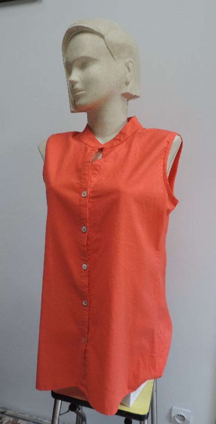 Chemise tunique sans manche