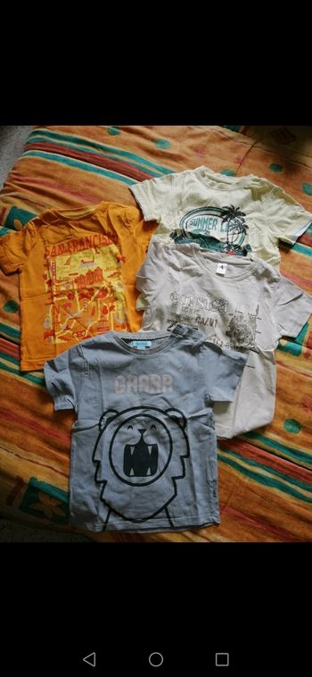 Lot de 4 t-shirts 2 ans