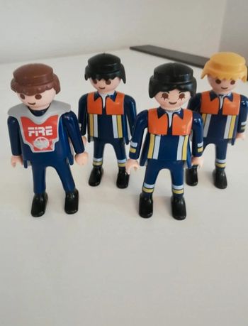 Playmobil lot personnage pompier