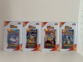 Lot de 4 boosters Pokémon étincelles déferlantes FR