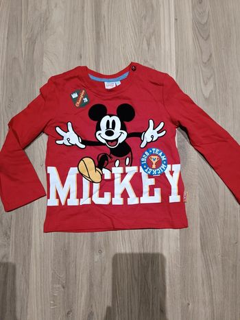 Tee shirt manches longues Mickey 12-18 mois