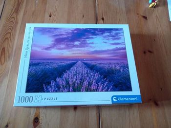 Puzzle champ de lavandes 1000 pièces
