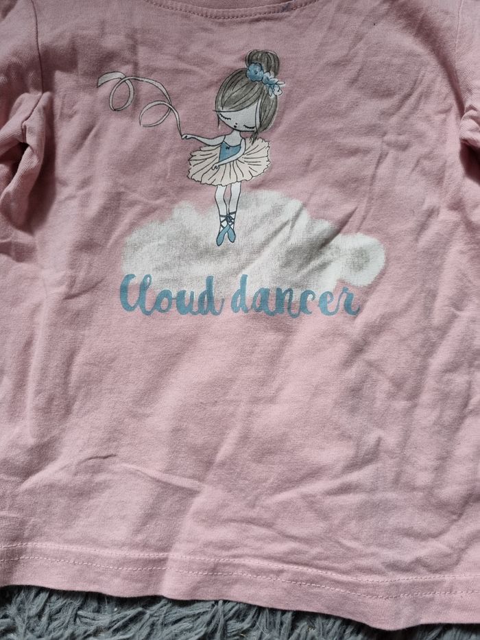 T-shirt manches longues imprimée danseuse 24-36mois - photo numéro 2
