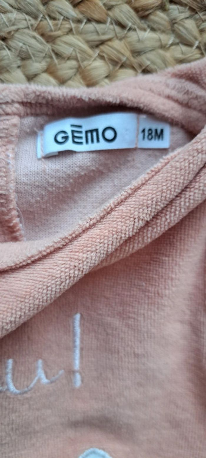 Pyjama 2 pièces velours 18 mois - photo numéro 2