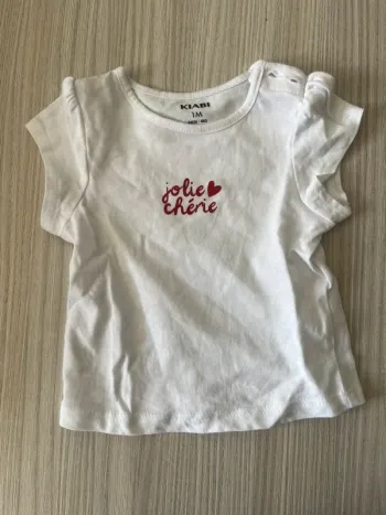 Tee shirt bebe 1 mois