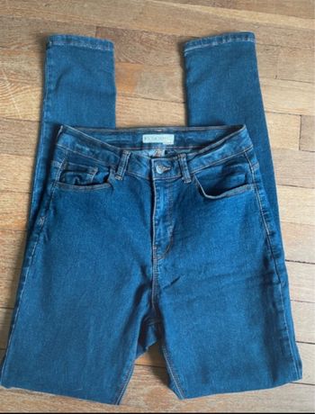 pantalon skinny bleu