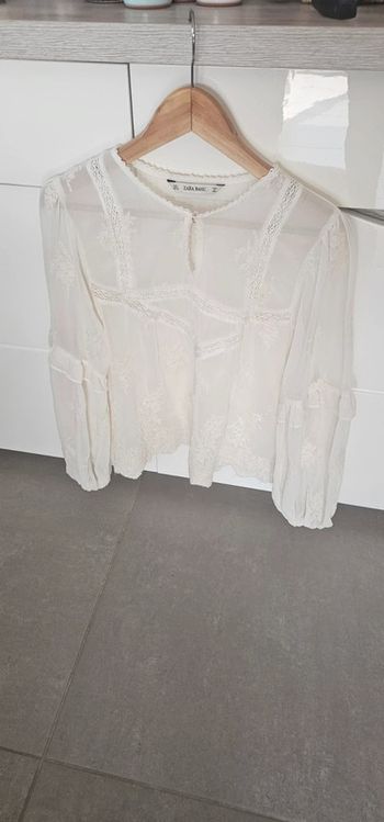 Chemise brodé Zara taille L