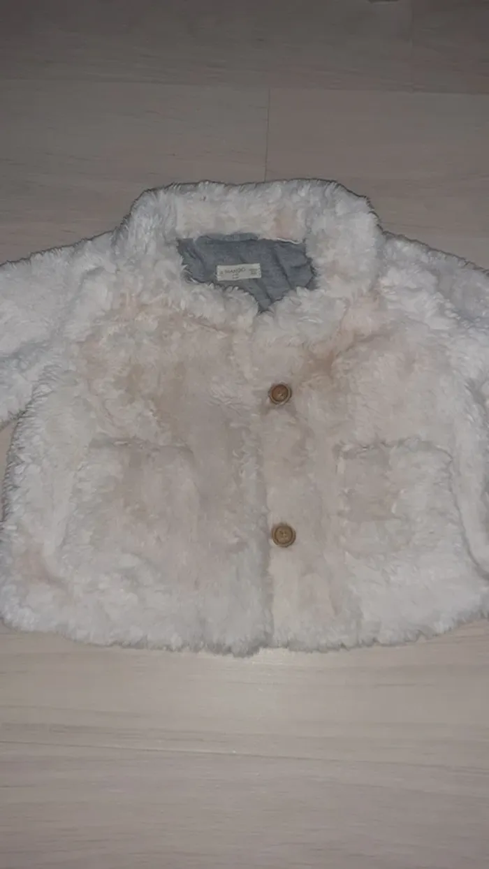 Manteau en fourrure Mango kids - photo numéro 6