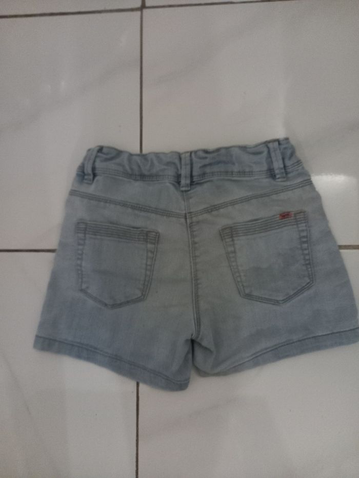 Short jean fille en coton taille 10 ans marque kiabi - photo numéro 6