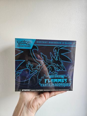 ETB Pokemon ME02 Méga Évolution Flammes Fantasmagoriques - Mega Dracaufeu | Coffret Dresseur d'Elite