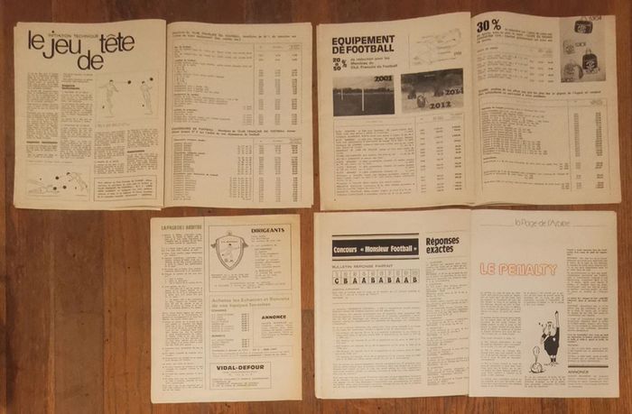 Lot de 4 anciens fascicules Revue club français du football CFF 1978 vintage - photo numéro 5