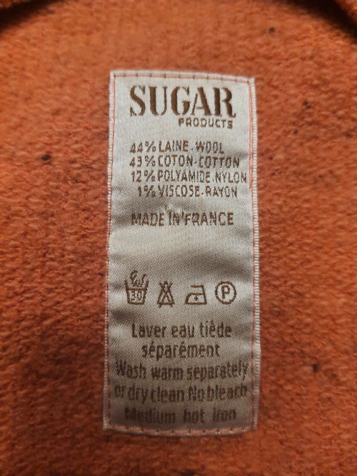 Béret Sugar laine/coton couleur corail 56cm - photo numéro 11