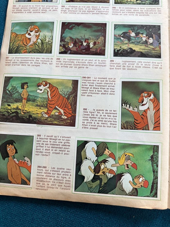 Grand album Panini images ancien Disney Le Livre de la Jungle Mowgli complet stickers autocollants - photo numéro 6