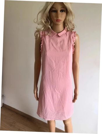 Robe rose claire sans manches Naf Naf taille 34 TBE