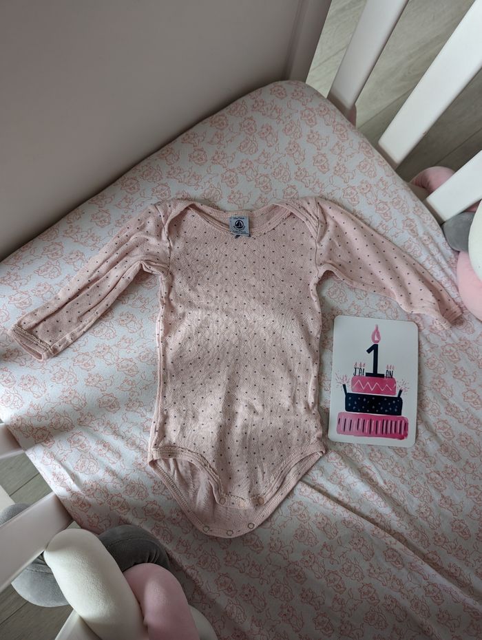 Lot body petit bateau taille 12 mois - photo numéro 5