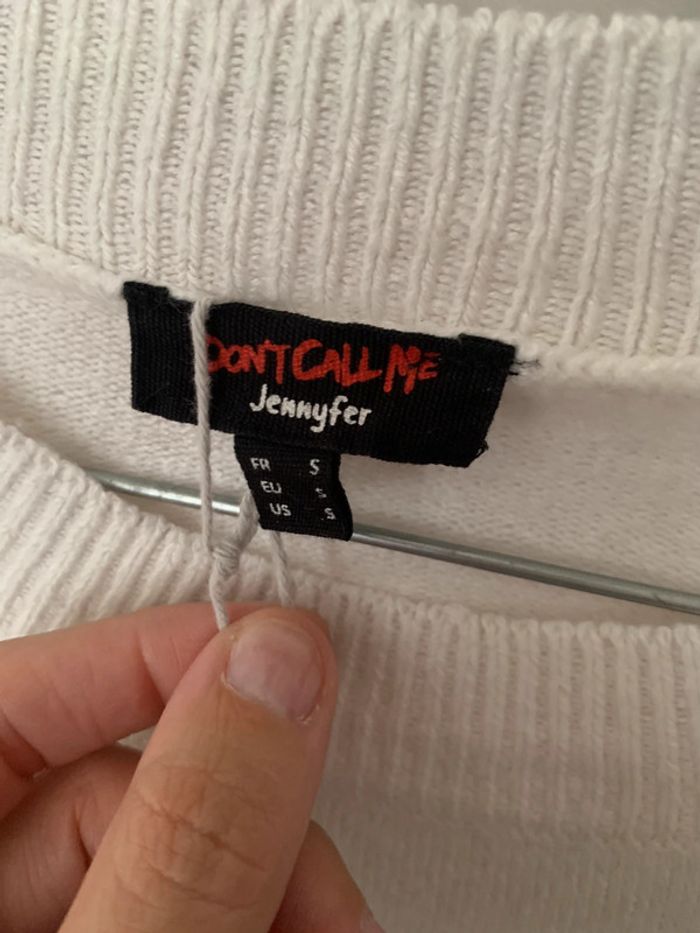 Pull blanc - photo numéro 2