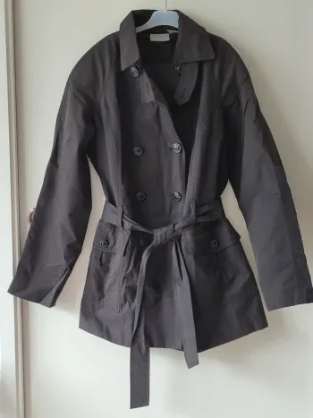 Trench coat noir, taille 40.