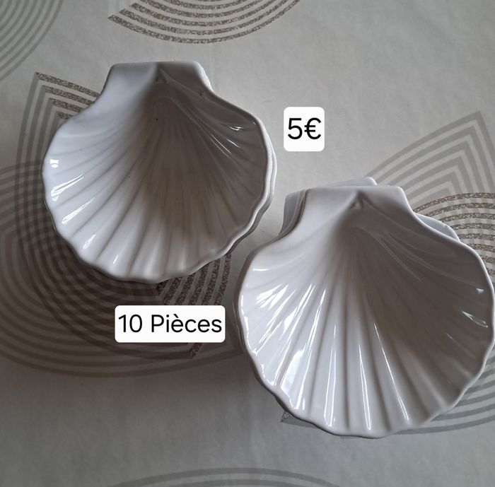 Lot de coupelles *Saint Jacques* en céramique