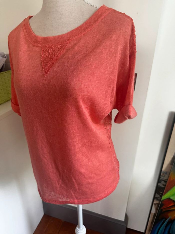 🌺 T-shirt fluide saumon – Pense à toi🌺 - photo numéro 4