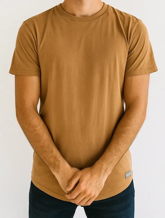 T-shirt camel Hollister - Coupe moderne, taille M