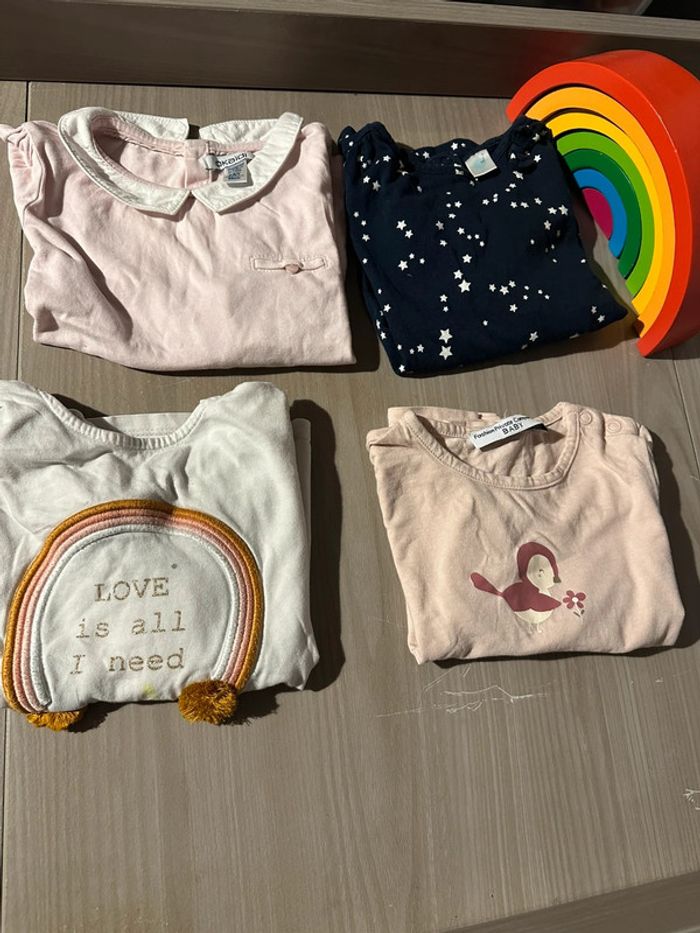 Lot tshirt manches longues