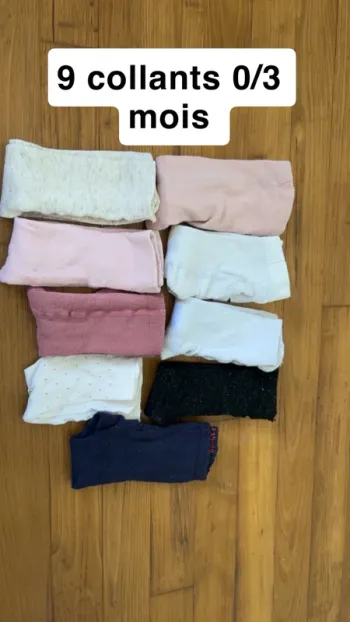 Lot 9 paires de collants