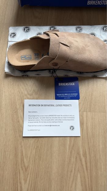 birkenstock boston beige - taille 39