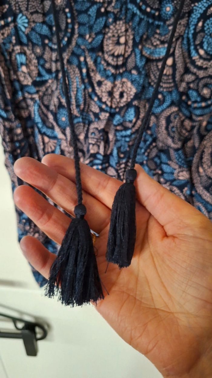 Blouse bleu marine à motifs - C&A - photo numéro 4