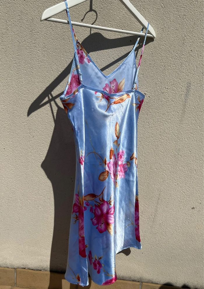 Nuisette lingerie- robe légère effet satin - imprimé floral- summer dress - photo numéro 10