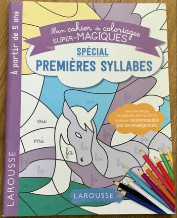 Livre de coloriage spécial premières syllabes 