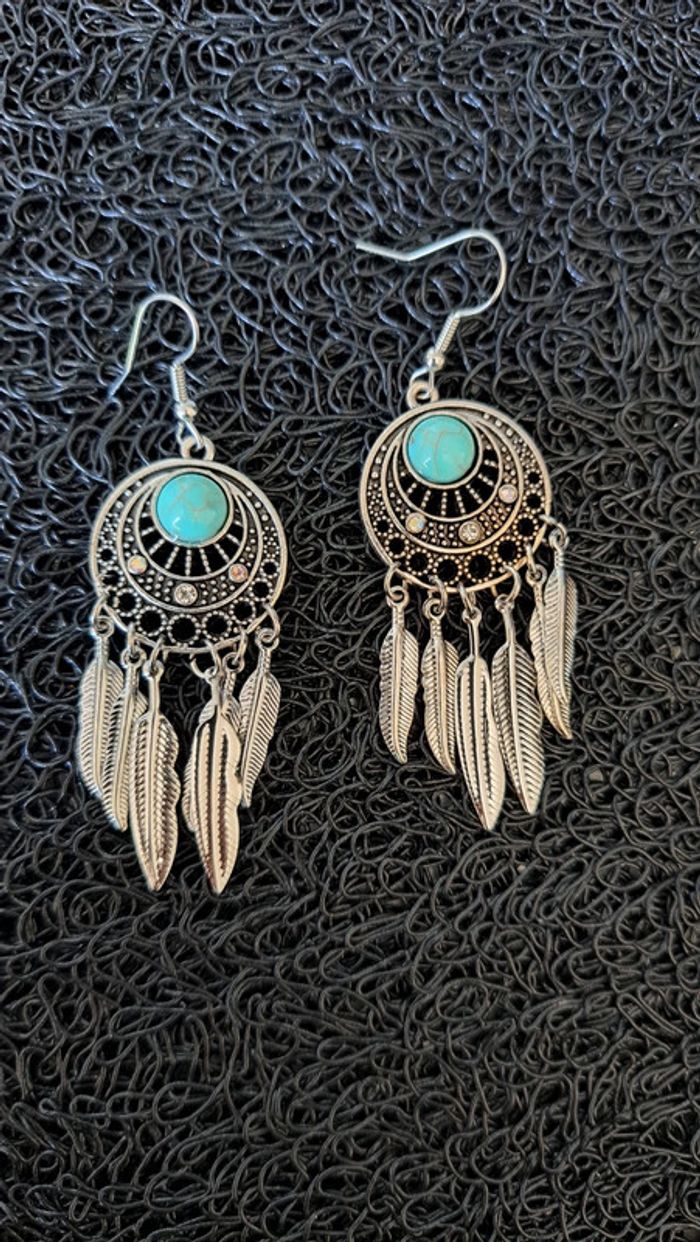 Boucles d'oreilles attrape rêves