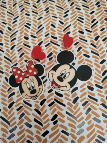 Mickey et Minnie Boucles d'oreilles