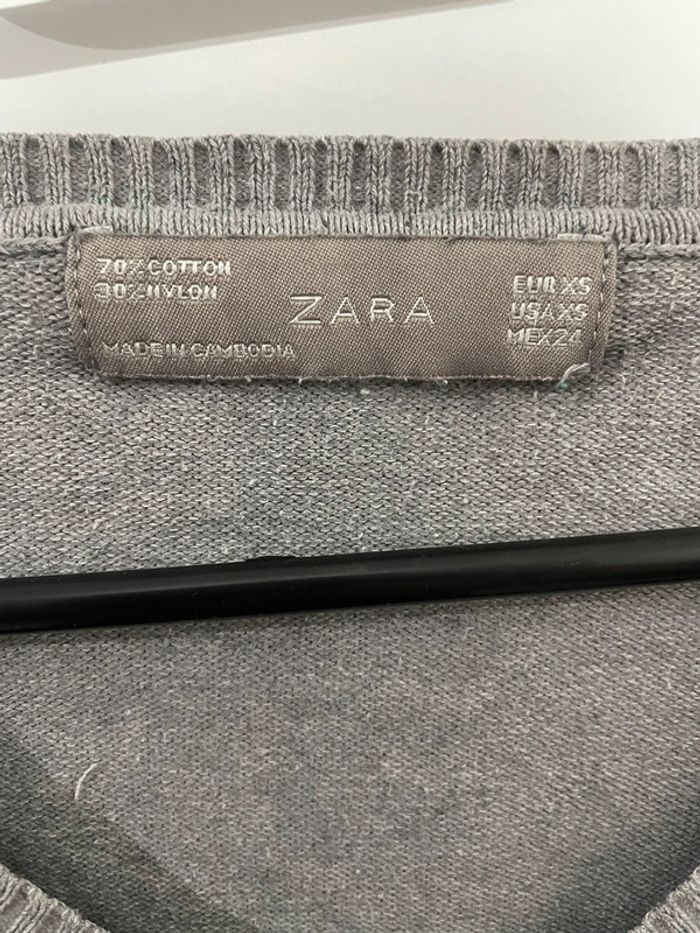 Pull gris Zara - photo numéro 3