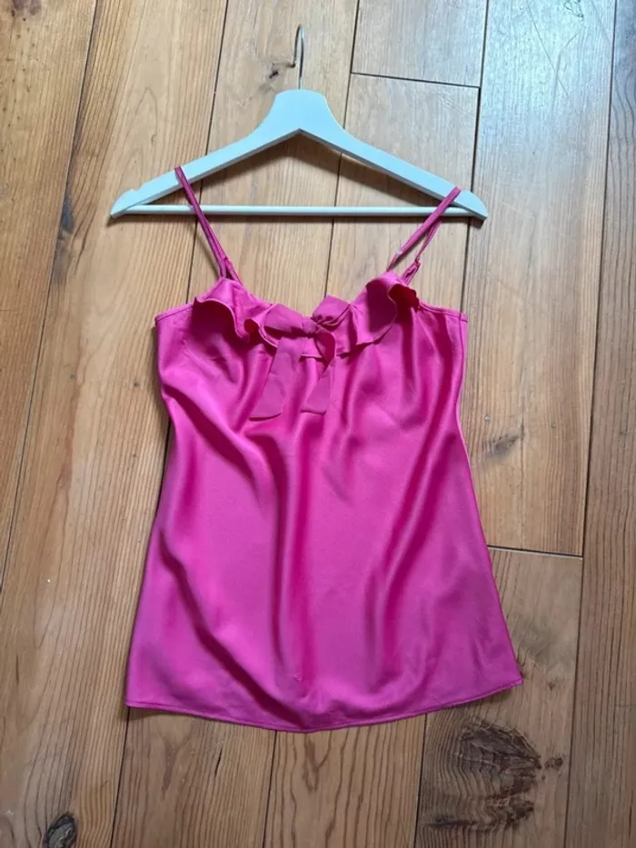 Caraco Etam neuf fluide satin rose 🌸 34 - photo numéro 2